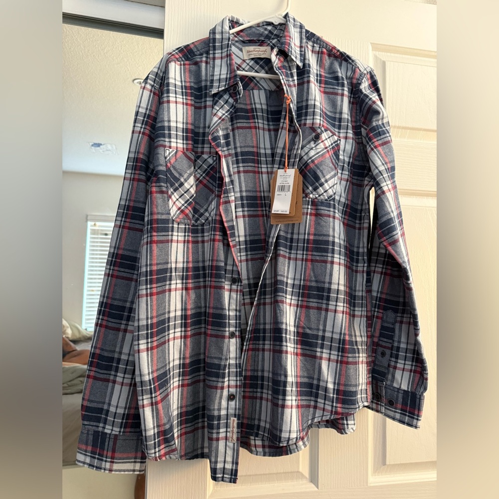 Plaid Button-Up Shirt for Men